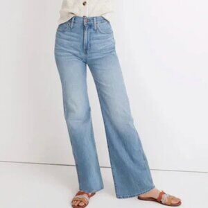 Madewell 11" High-Rise Flare Jeans in Conwell Wash Women's size 27